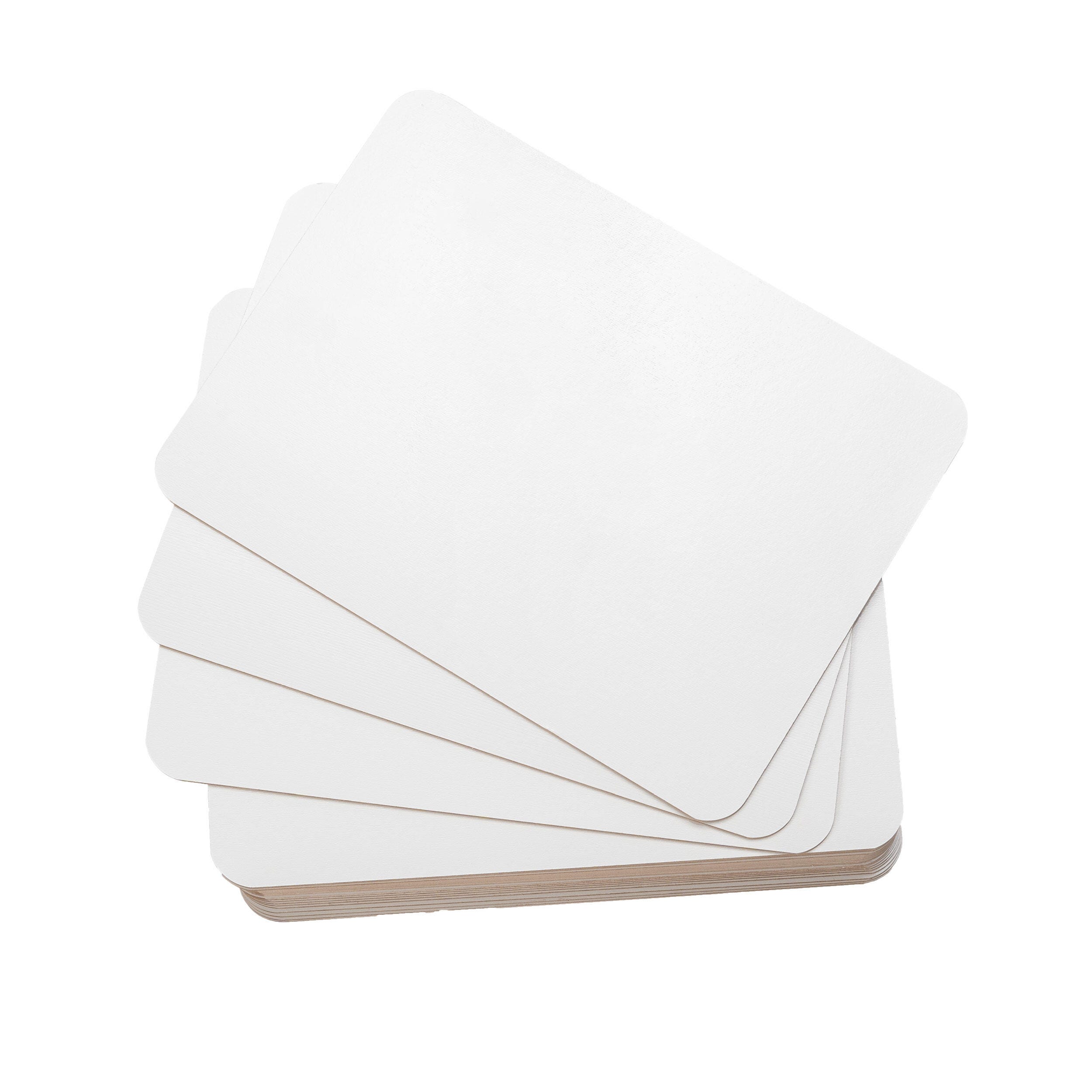 School Smart Dry Erase Student Boards Unruled 9x12 Inches White Pack of 30